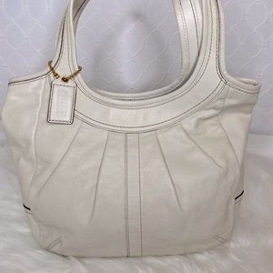 COACH ERGO Pleated Leather Tote